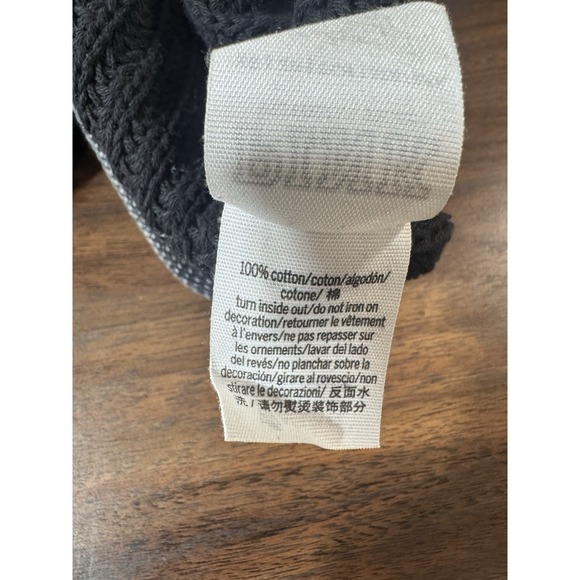 PINK Victoria's Secret XS Hoodie Gray Chunky Knit Sweater Soft Lounge Cozy - Picture 8 of 8